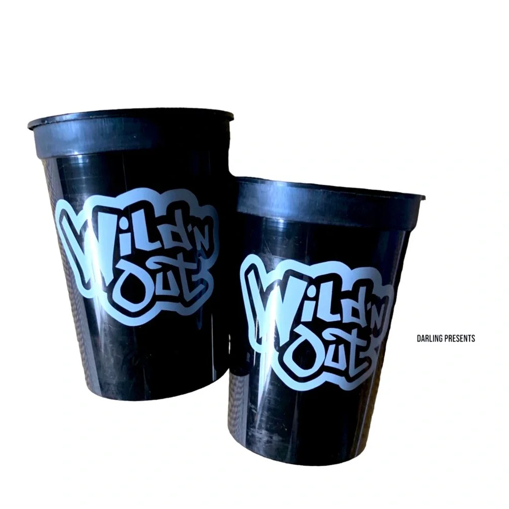 Wild N Out Show Cups 2 Pack Unisex Color Black Size 3 X 4.25
